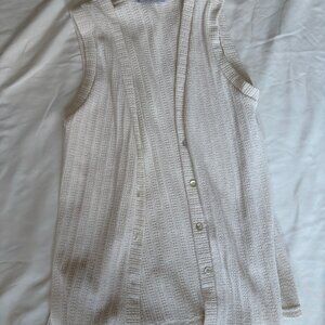Mango Knit Short Sleeve Vest